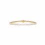 18k yellow gold 20 carat round cut diamond tennis bracelet Photos & images