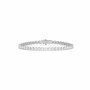 18k white gold 2.0 carat round cut diamond tennis bracelet Photos & images