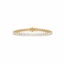 18k yellow gold 20 carat round cut diamond tennis bracelet Photos & images