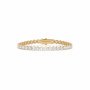 18k yellow gold 4.0 carat round cut diamond tennis bracelet Photos & images