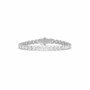 18k white gold 10 carat round cut diamond tennis bracelet Photos & images