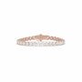 18k rose gold 10 carat round cut diamond tennis bracelet Photos & images